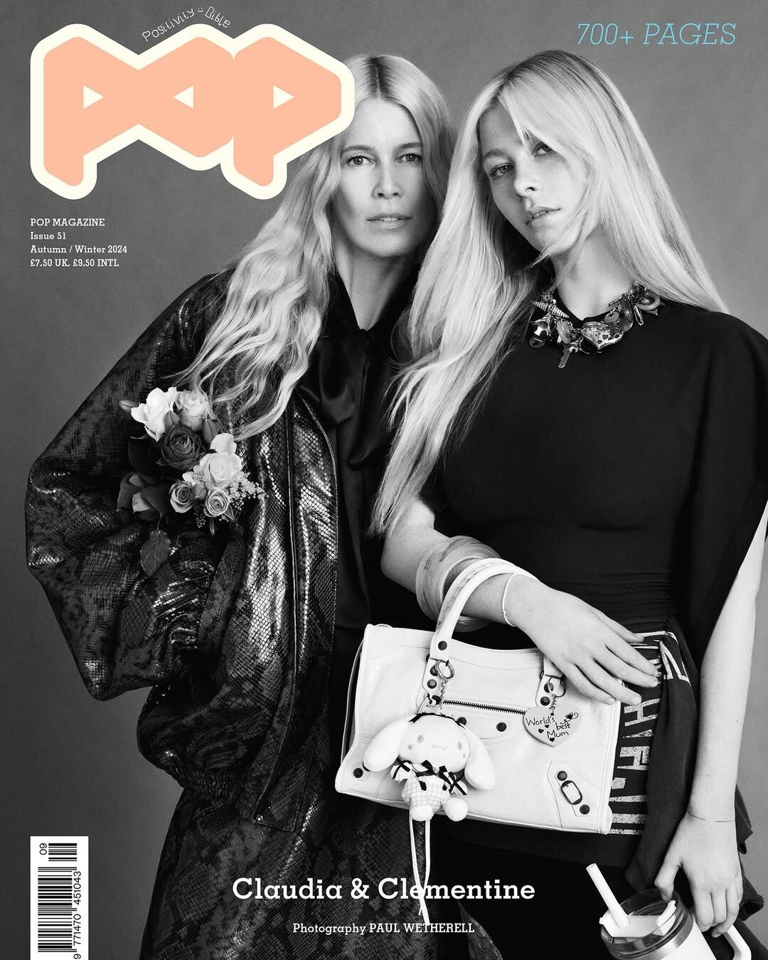 La segunda portada que compartieron Clementine Vaughn y Claudia Schiffer