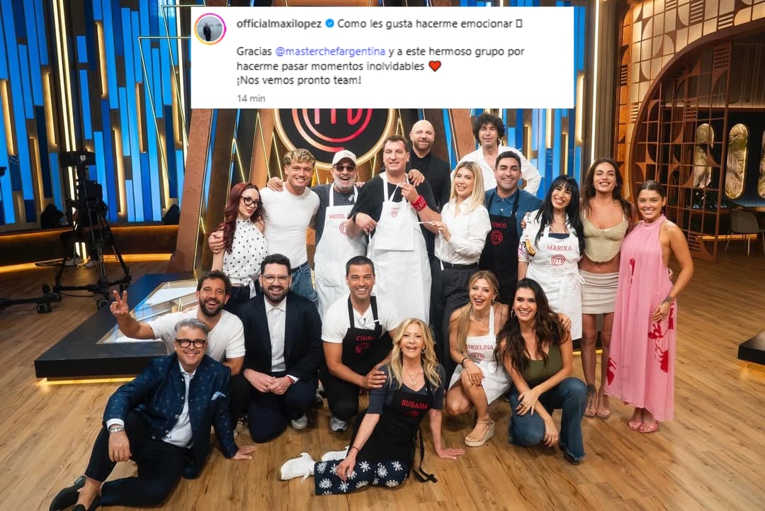 Maxi López compartió un emotivo posteo en Instagram tras su despedida de MasterChef (Foto: Instagram @officialmaxilopez)