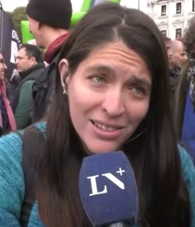 Mariel, una de las madres autoconvocadas en contra del veto presidencial