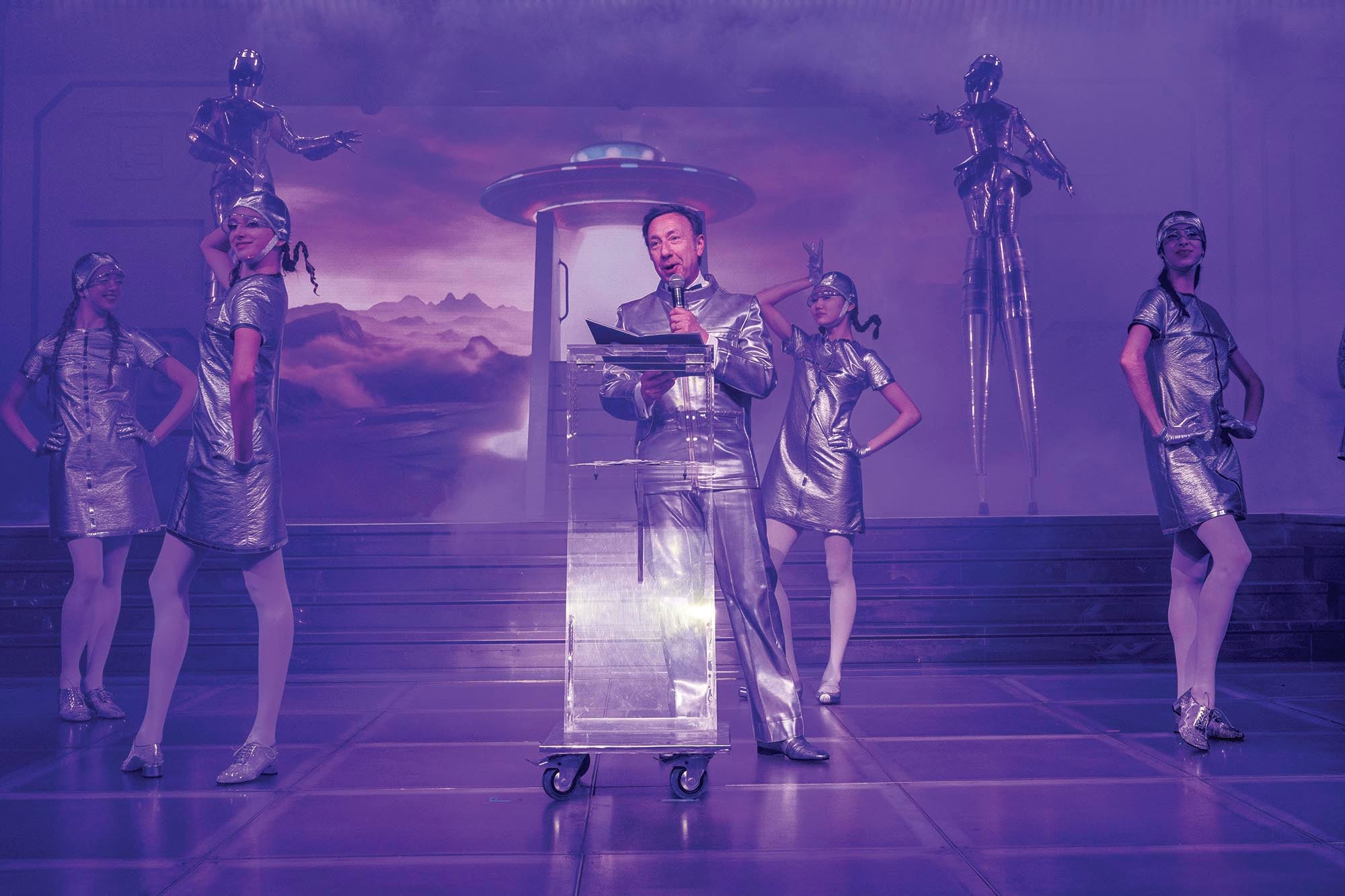 Uno de los acrobáticos números a cargo de la Dulce Compañía