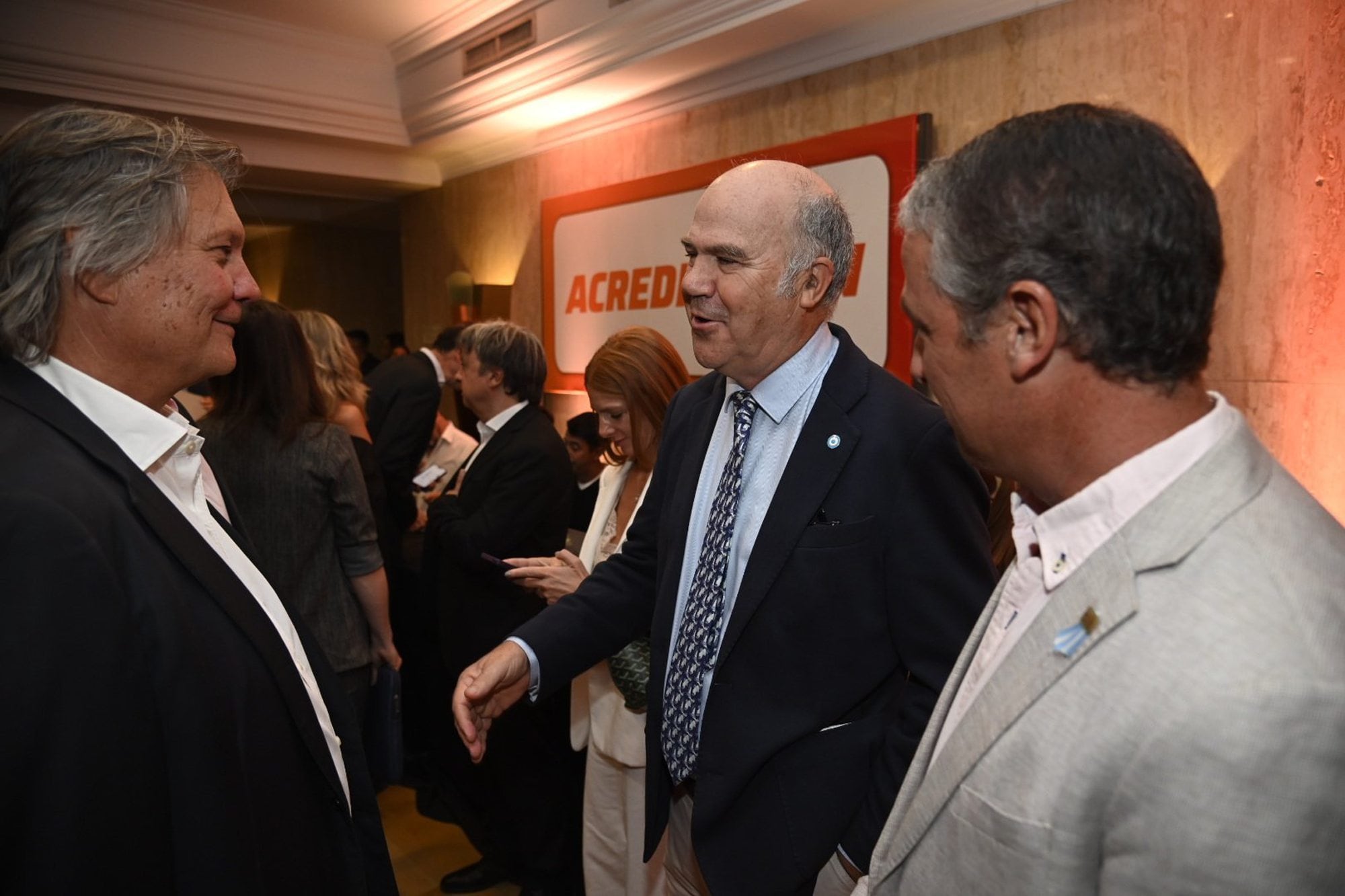 Marcos Pereda, vicepresidente de la Rural, y Sergio iraeta, secretario de Agricultura