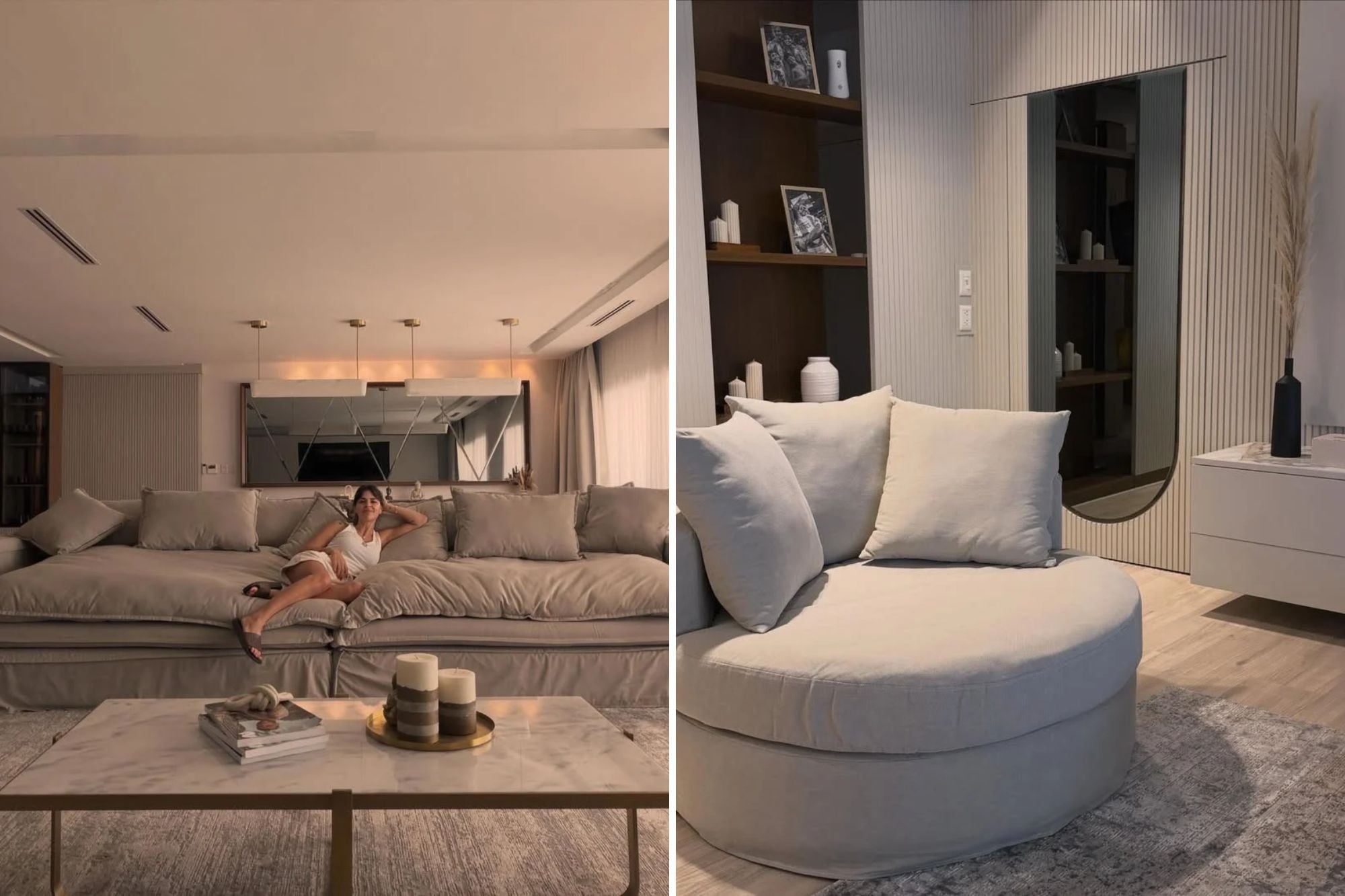 La vivienda se caracteriza por sus amplios espacios y ambientes luminosos (Captura: Instagram @ccamilagalantee)