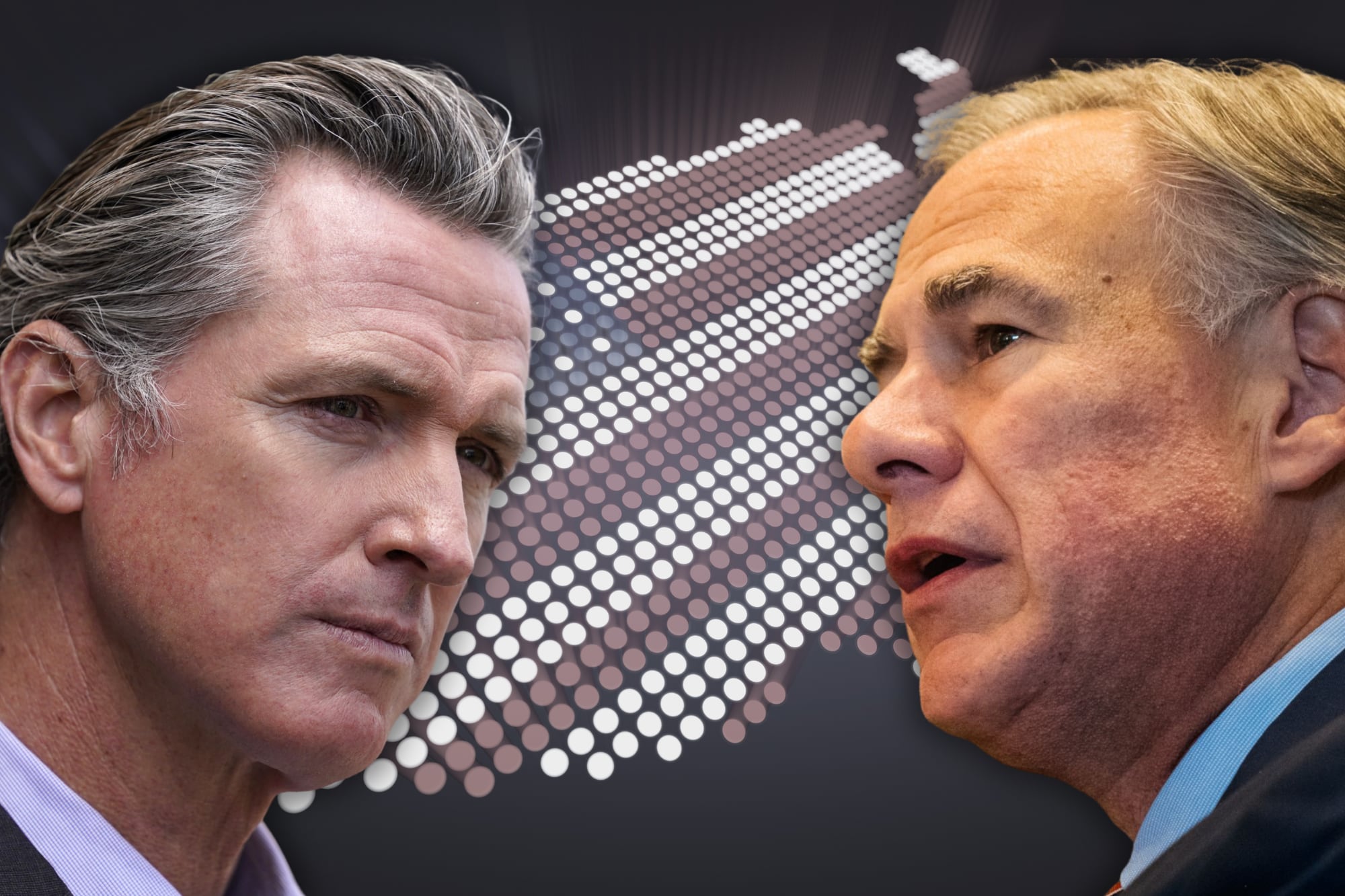 La pulseada entre Gavin Newsom y Greg Abbott vuelve a escena con la disputa sobre mapas electorales, que enfrenta a California y Texas en el terreno político
