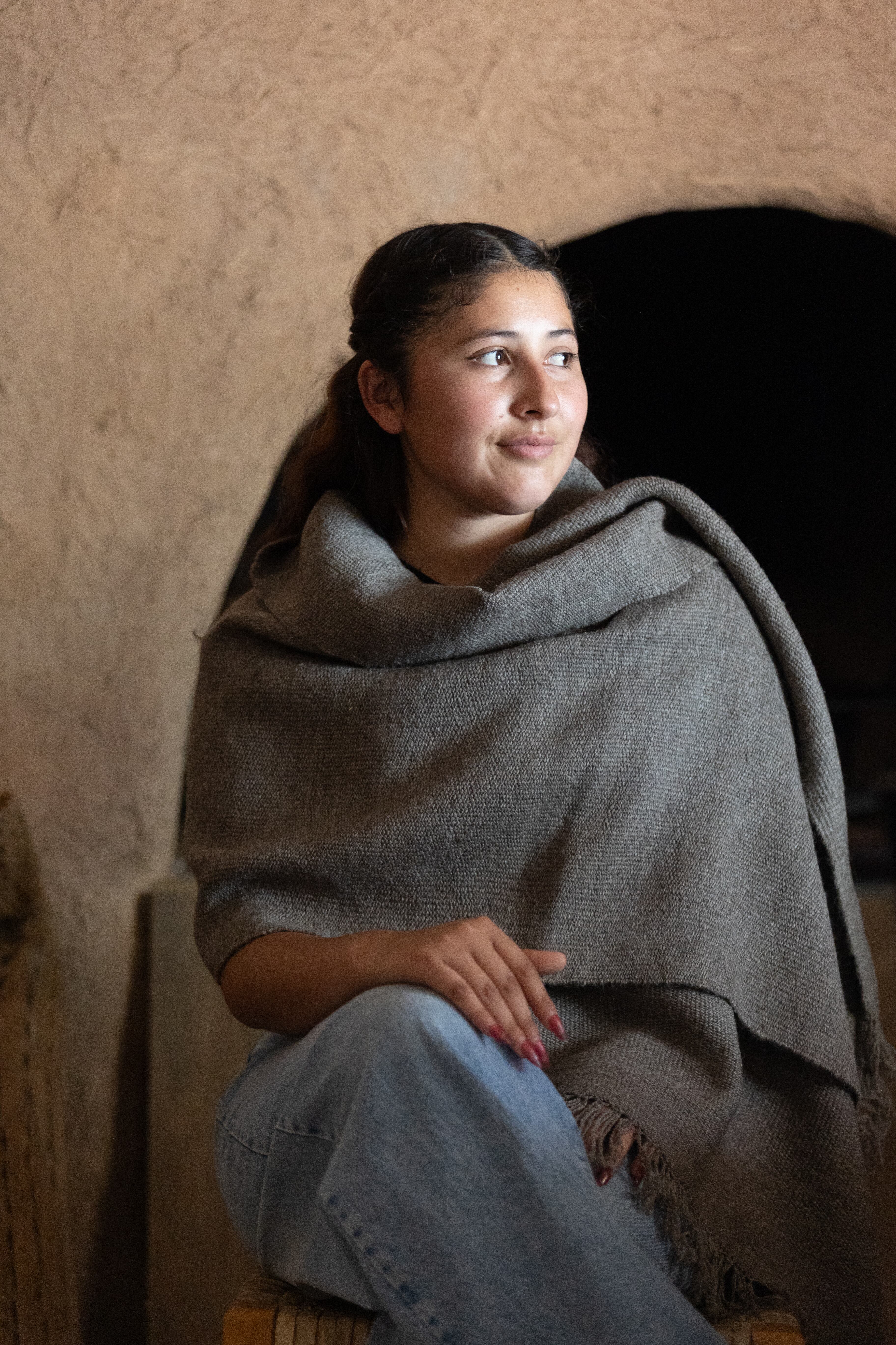 Los textiles de Pintuna están a la venta en el mismo espacio