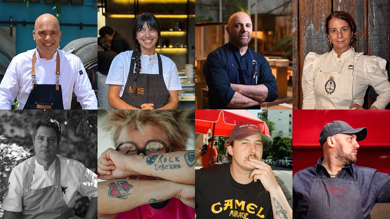 Algunos de los chefs que participarán con una clase de cocina este año en Caminos y Sabores