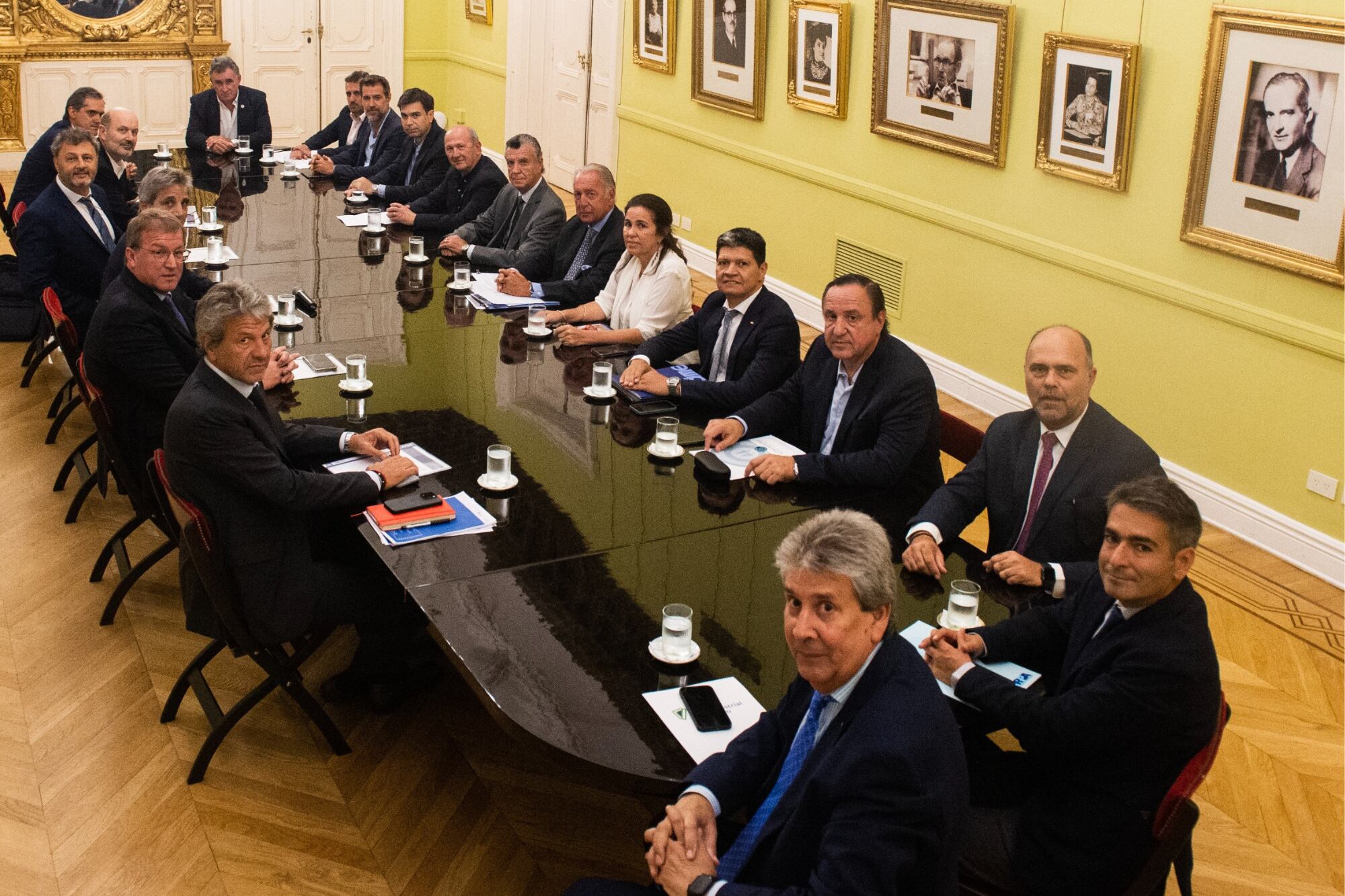 En enero pasado, el Gobierno recibió en Casa Rosada a representantes de las cámaras empresariales