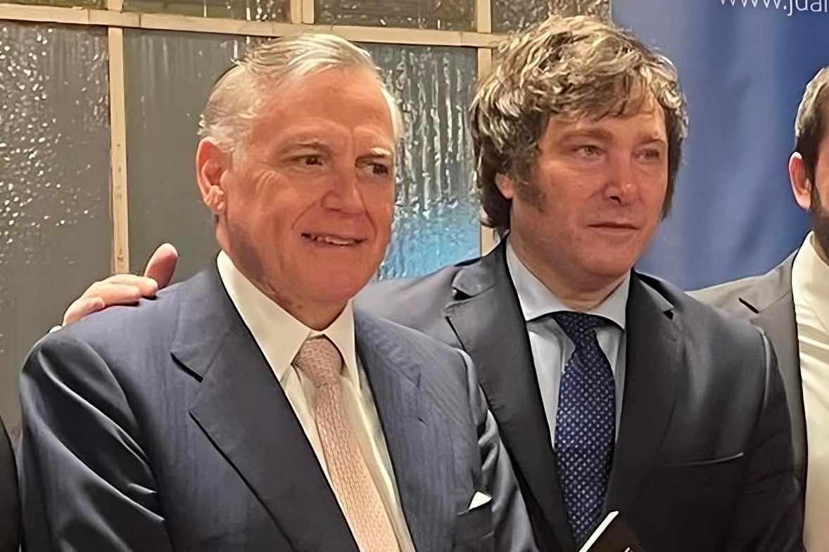 Milei junto al economista español Jesús Huerta de Soto.