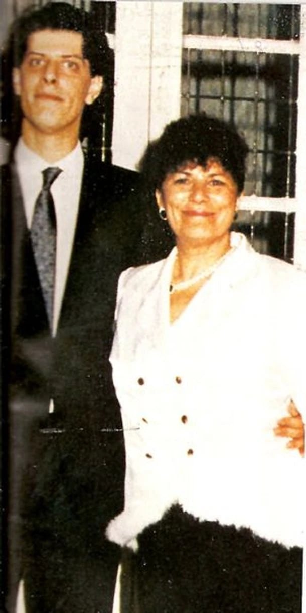 Mario Pergolini junto a su mamá, Beatriz