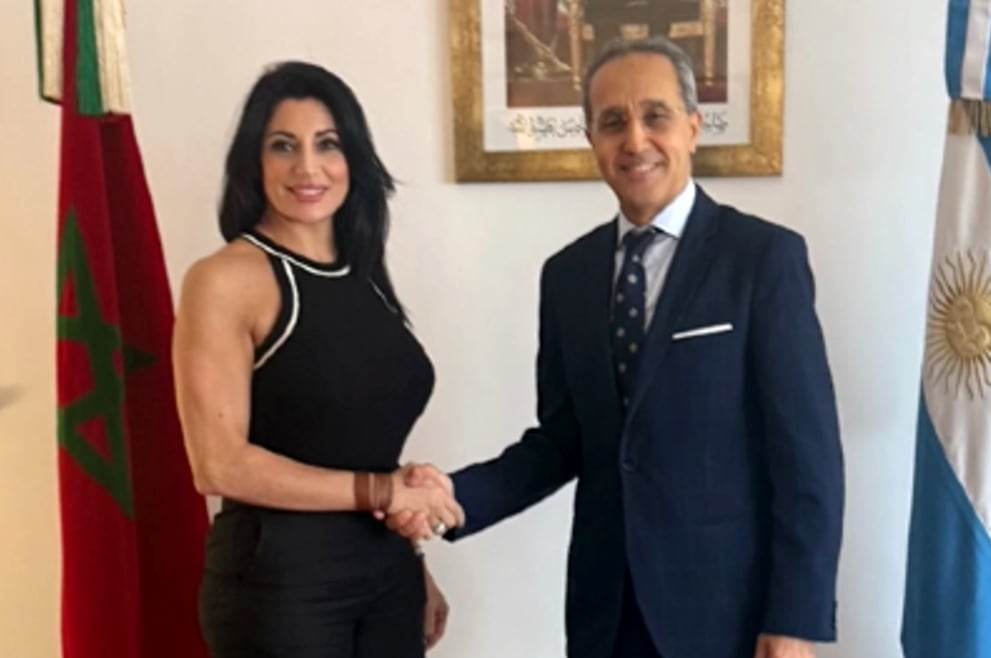 Juliana Santillán mantuvo una reunión con el embajador de Marruecos en la Argentina, Fares Yassir