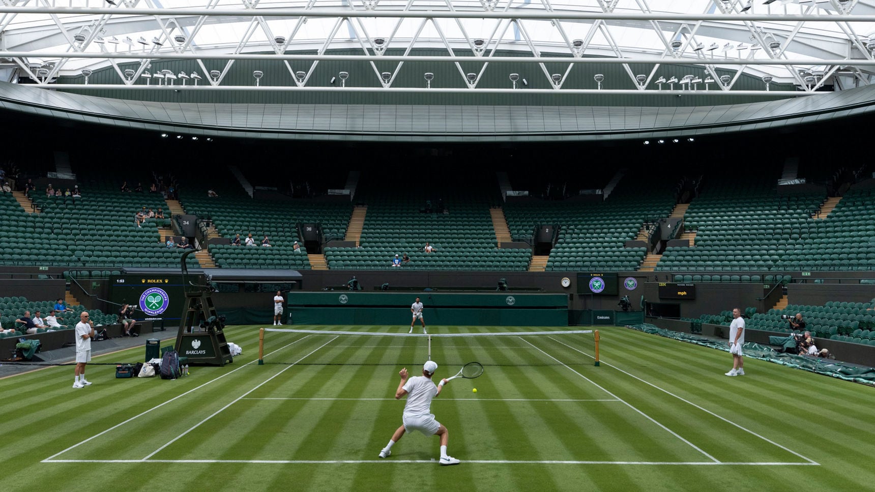 Wimbledon abrió su intimidad: las estrellas tuvieron su primera práctica sobre el césped reservado para los grandes momentos