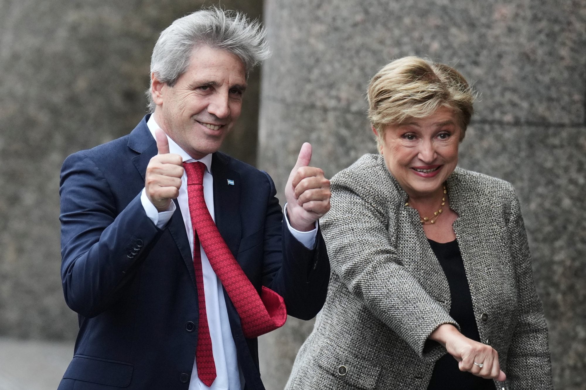 Caputo y Georgieva en la Argentina