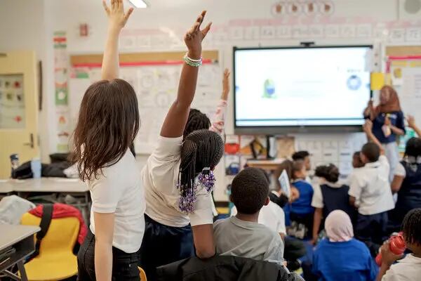 Alumnos de la Promise Academy de Nueva York (Anna Watts/The New York Times)