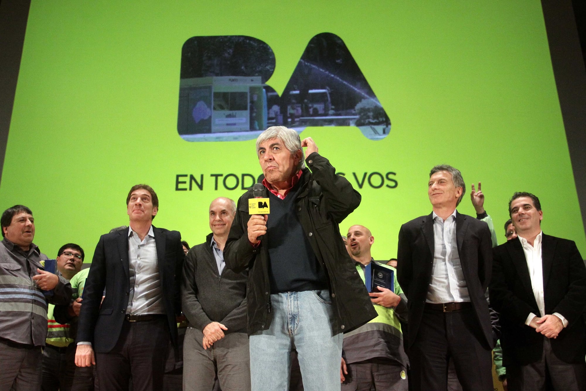 Santilli, Lareta, Macri, Ritondo y Hugo Moyano sellaron en 2015 un polémico acuerdo con el jefe camionero para los recolectores de residuos