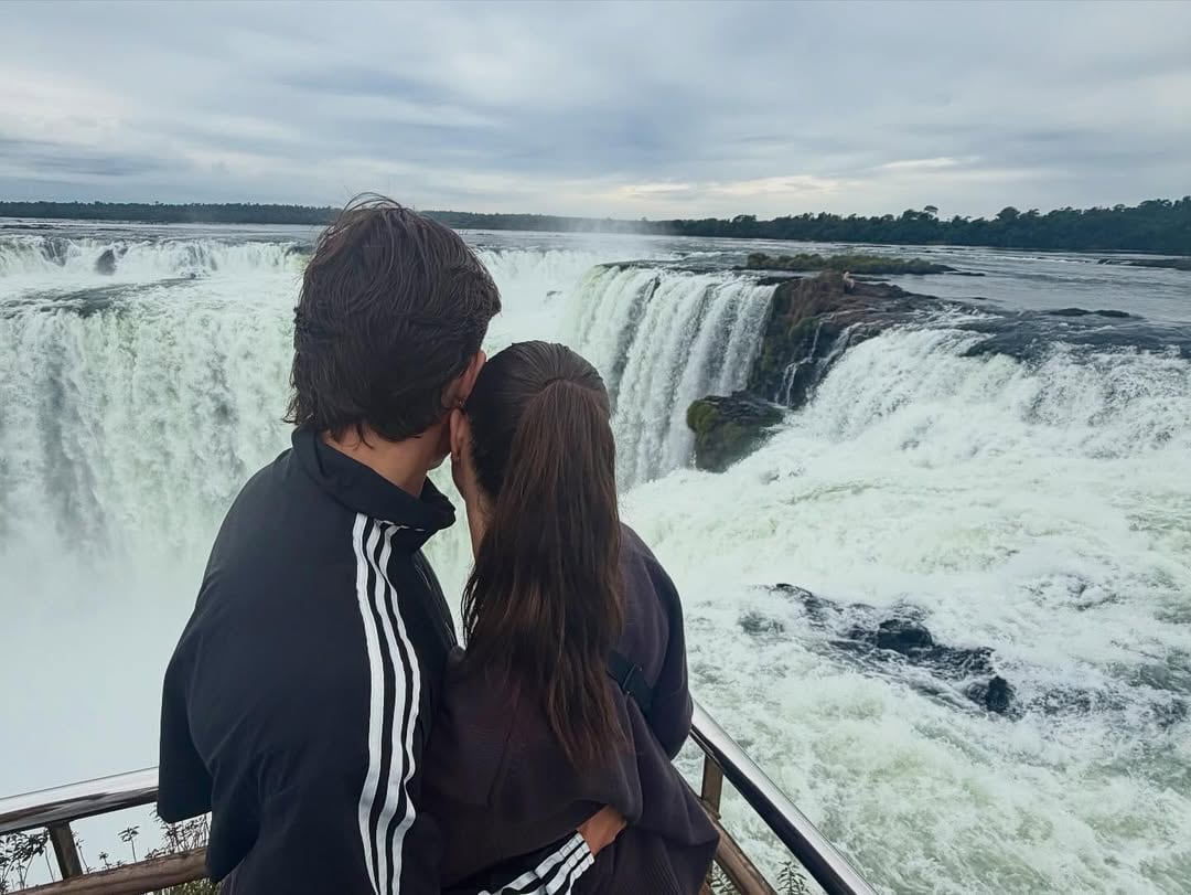 En mayo la pareja disfrutó de unas vacaciones en las Cataratas del Iguazú (Foto: Instagram @giuliaciancioo)