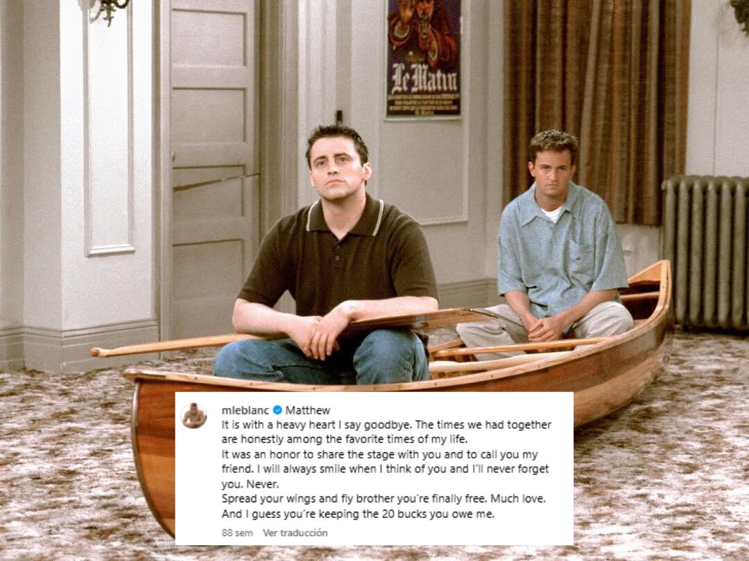 La despedida de LeBlanc a Perry en las redes (Foto: Instagram @mleblanc)