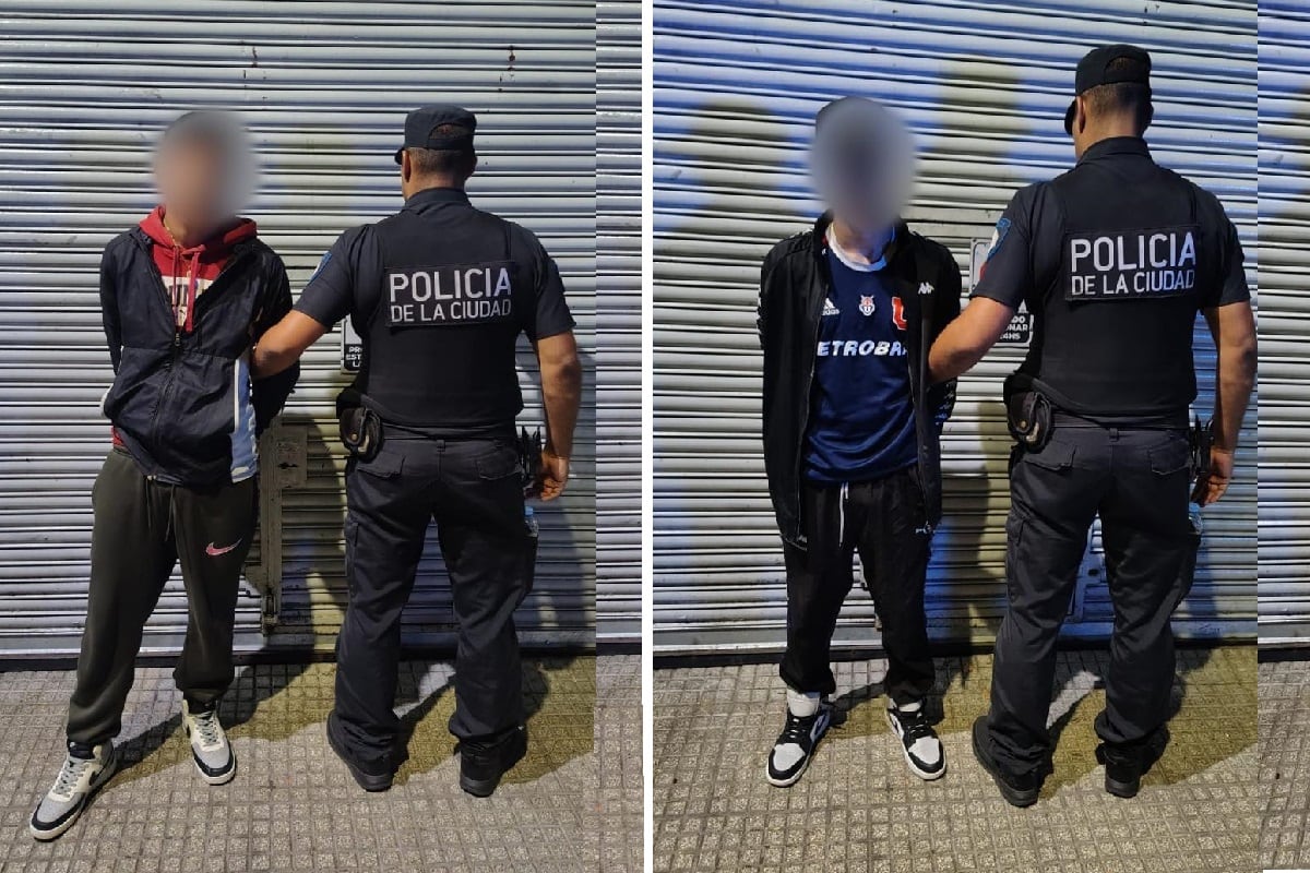 Los dos delincuentes detenidos