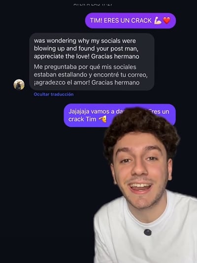 El intercambio de mensajes entre