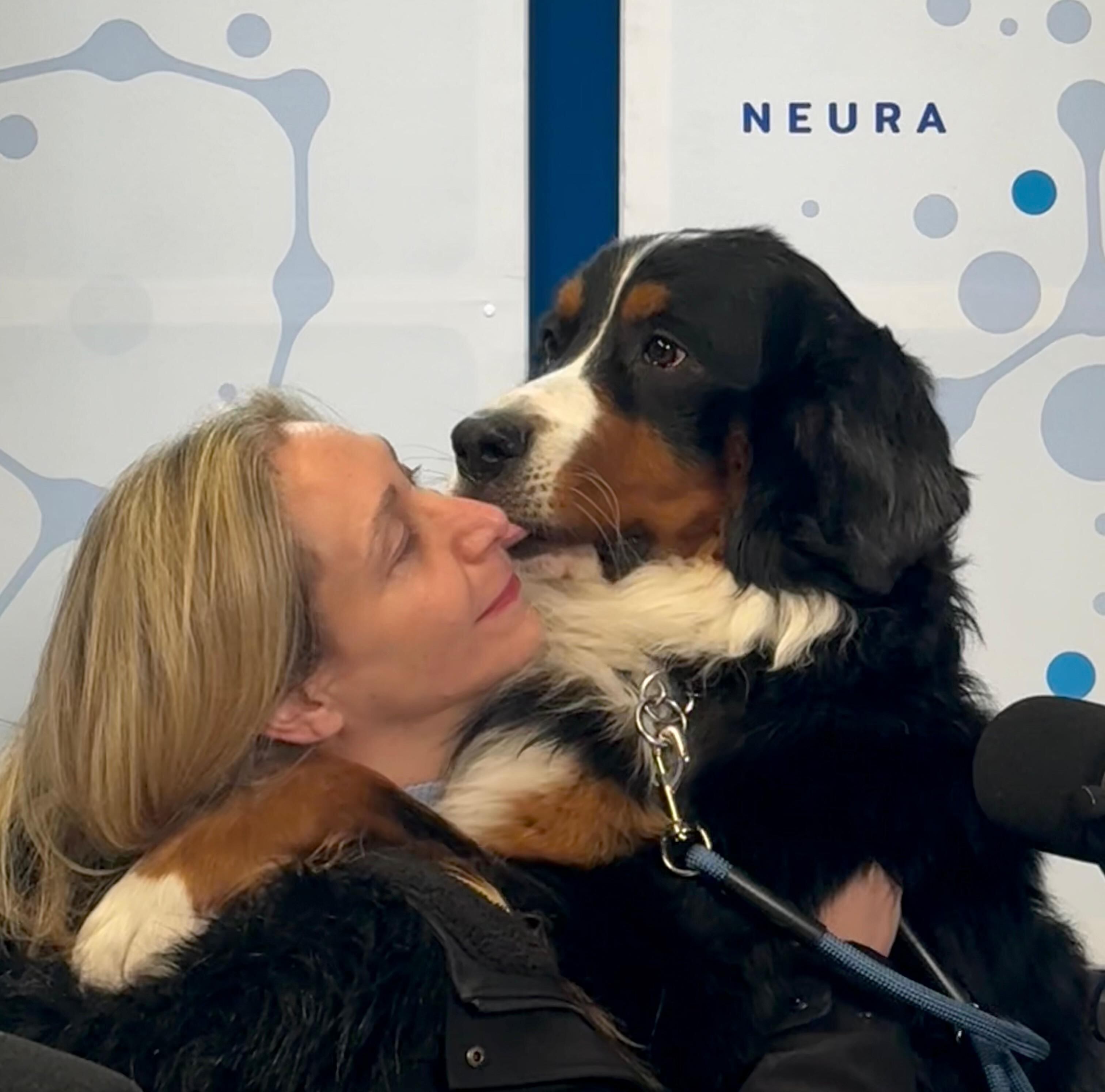 Karina Milei y su perro Thor