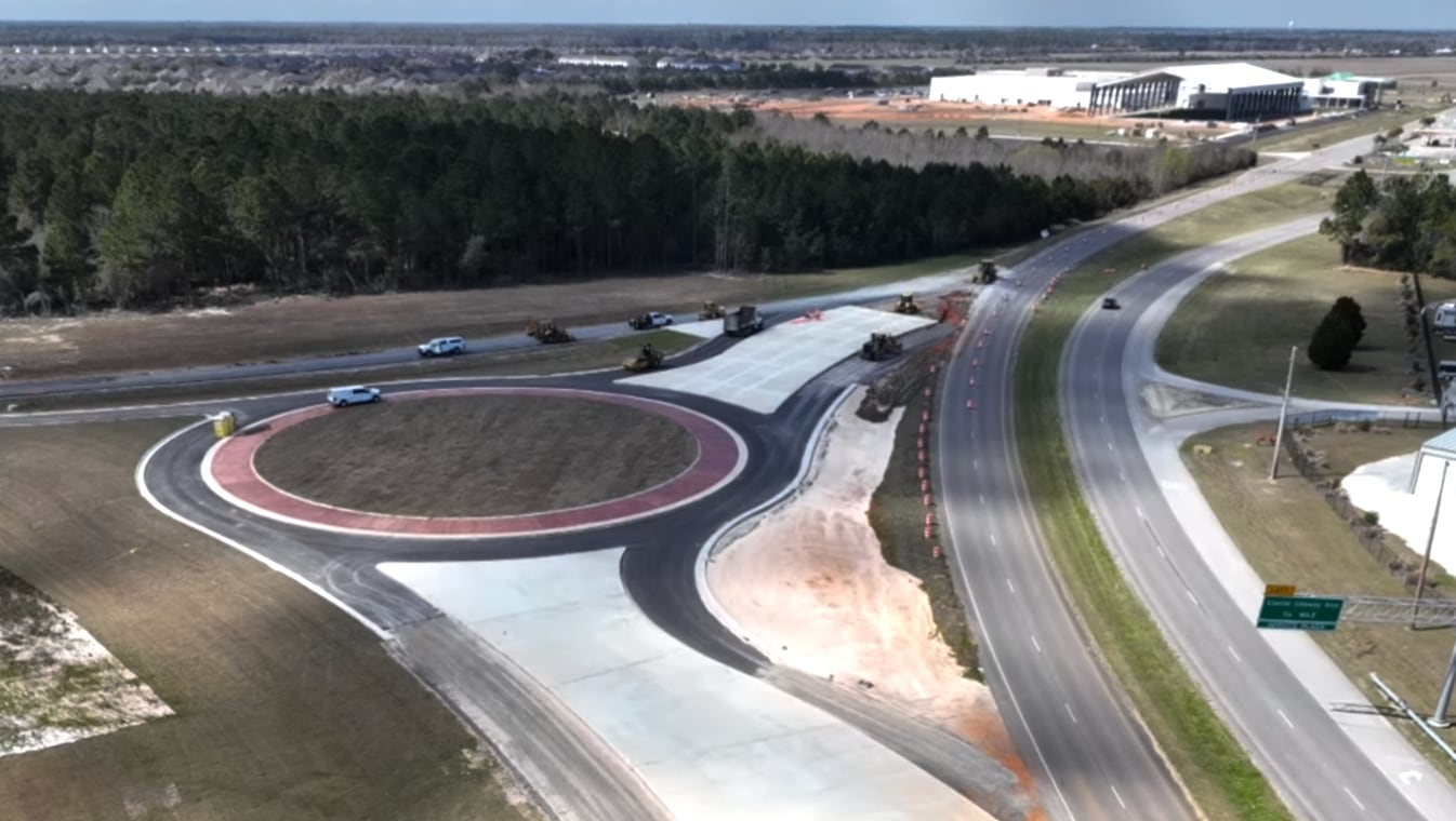 Así luce el nuevo puente de Alabama en construcción