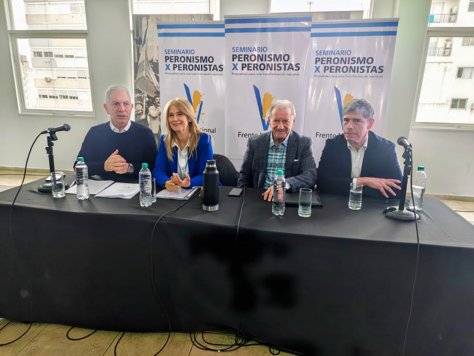 Julio Alak, Verónica Magario, Antonio Morocco y Juan Manuel Abad Medina.
