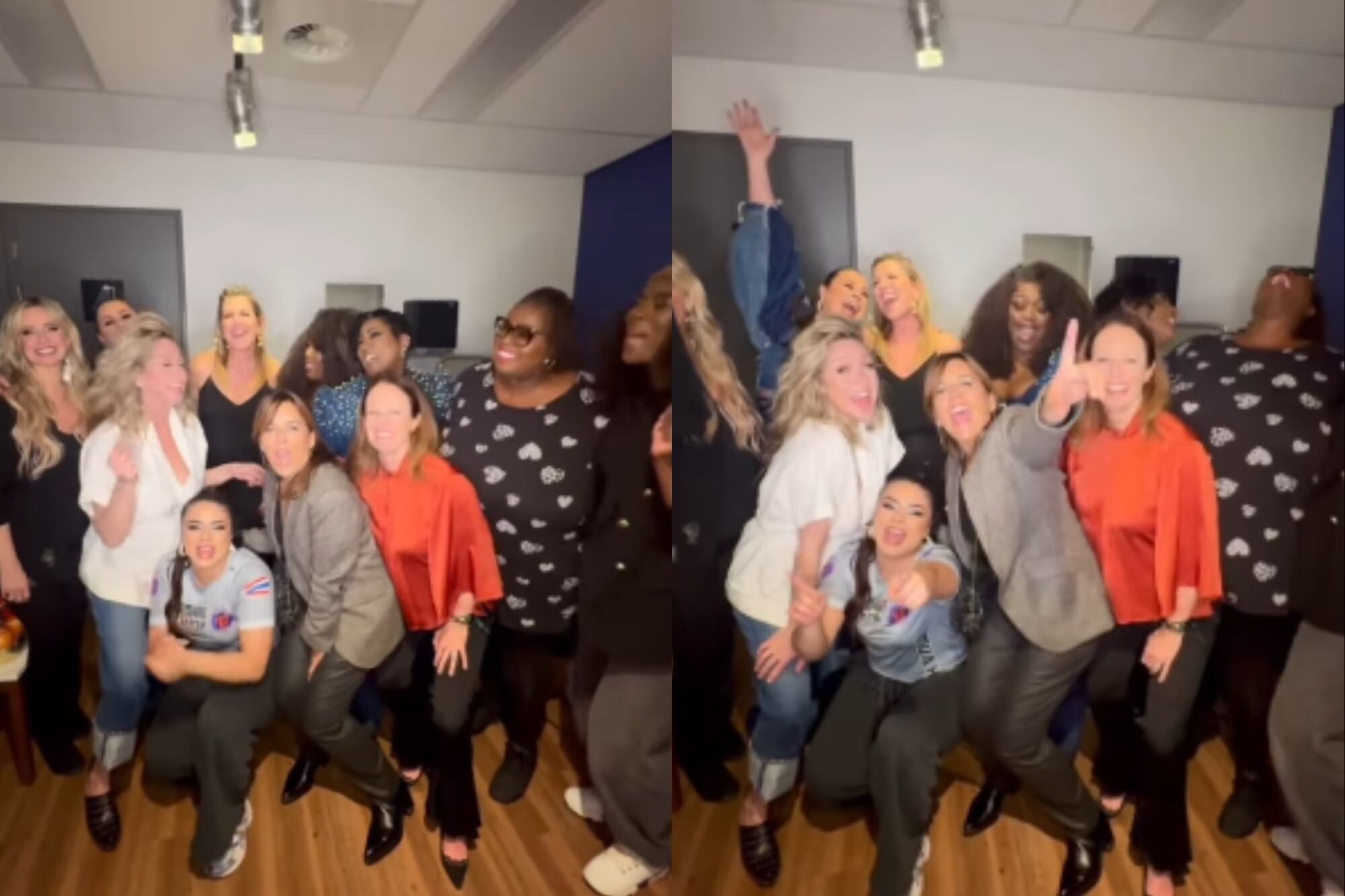 Máxima junto a las artistas que se presentaron en el concierto Ladies Soul en Ámsterdam (Foto: Captura de video / @trijntjeoosterhuis)