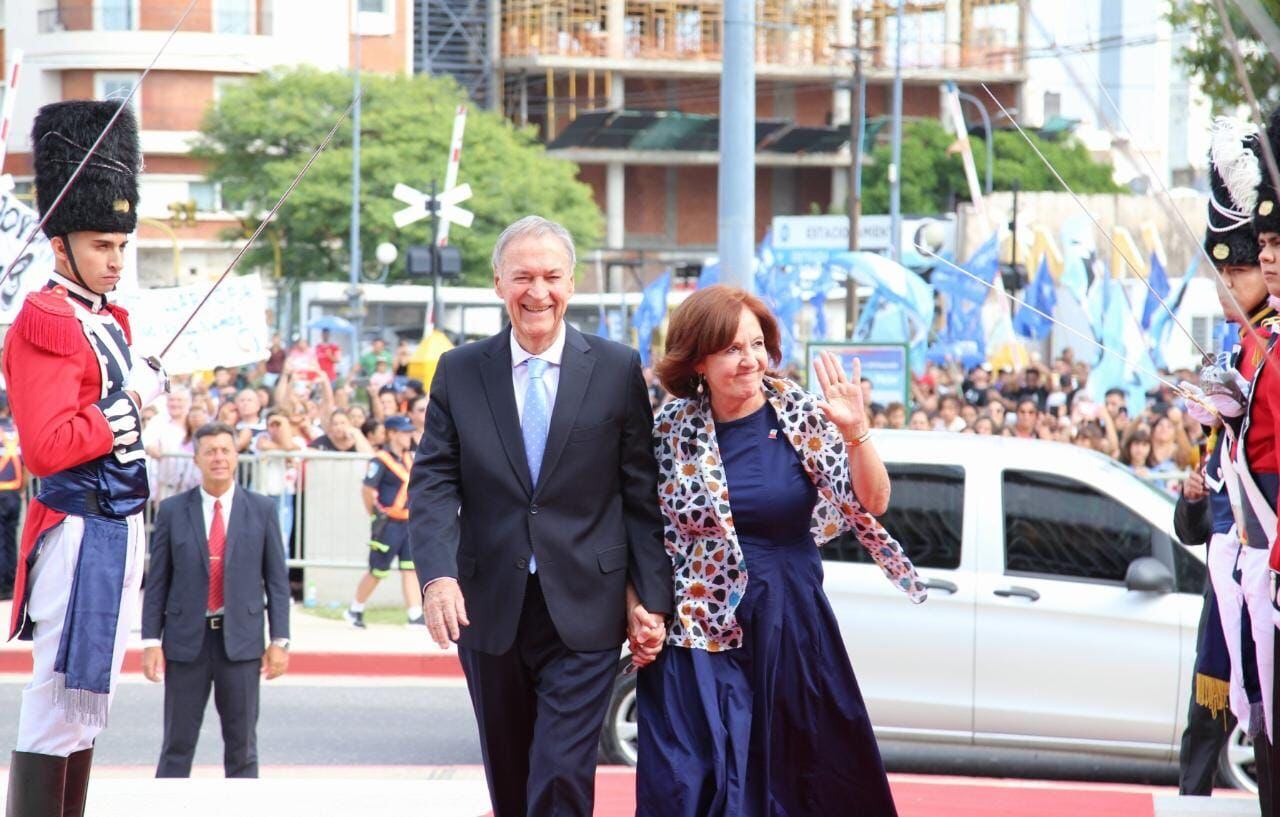 La senadora Alejandra Vigo, junto a su marido el exgobernador de Córdoba, Juan Schiaretti