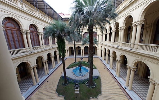 El Patio de las Palmeras de la Casa Rosada