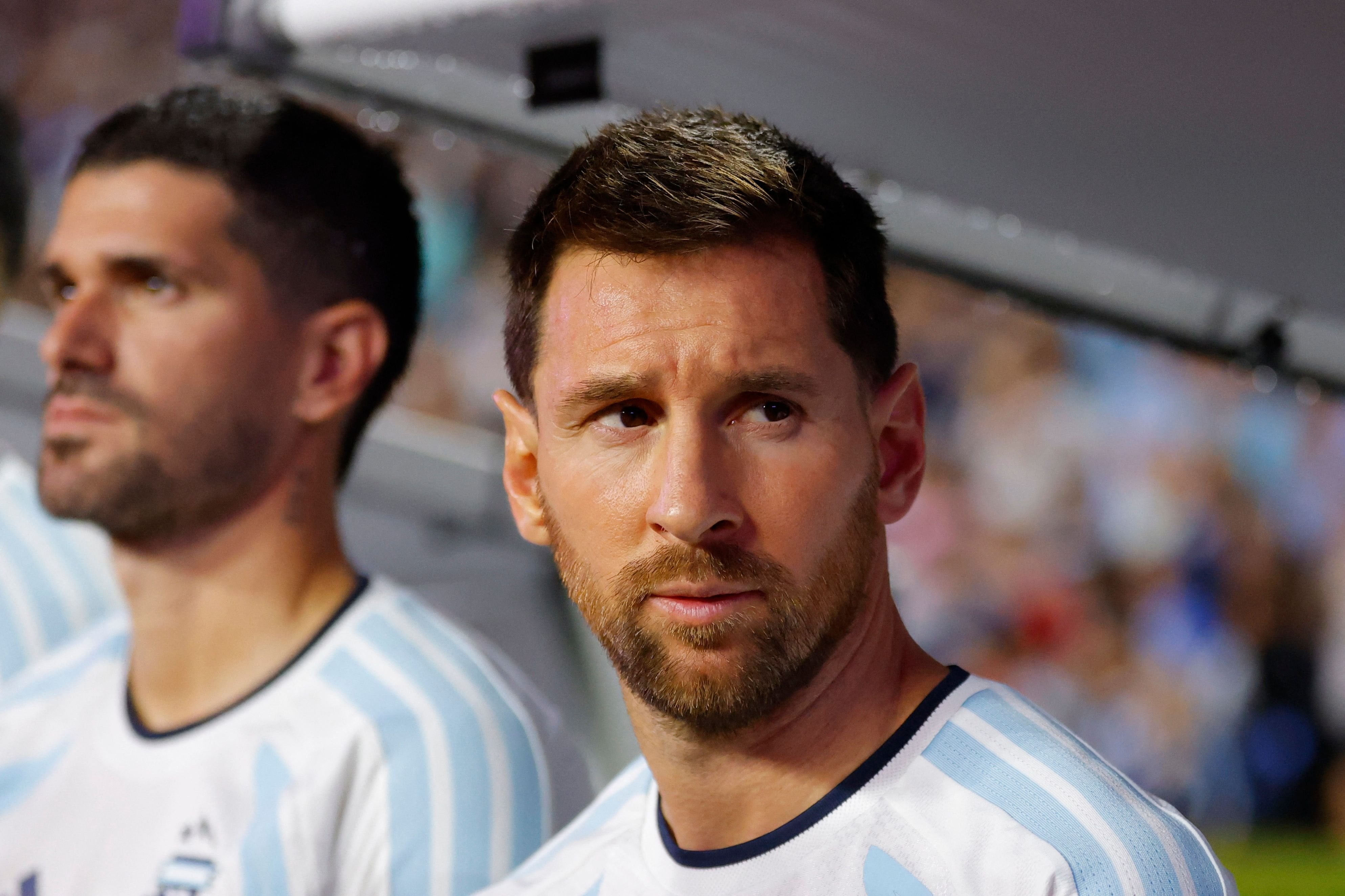 Lionel Messi antes del partido amistoso internacional entre Argentina e Islandia en el estadio Jordan-Hare el 9 de junio de 2026 en Auburn, Alabama