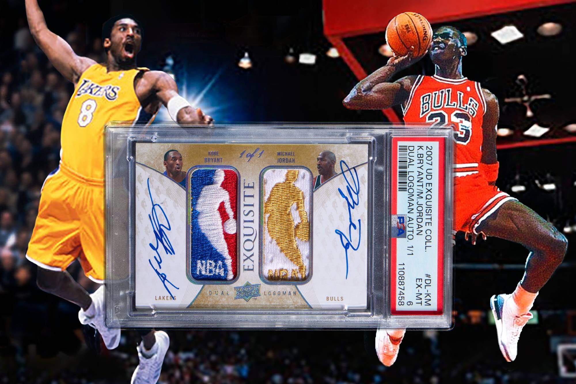 La tarjeta de Kobe Bryant y Michael Jordan, que se convirtió en la más cara de la historia, pertenece a la serie conocida como