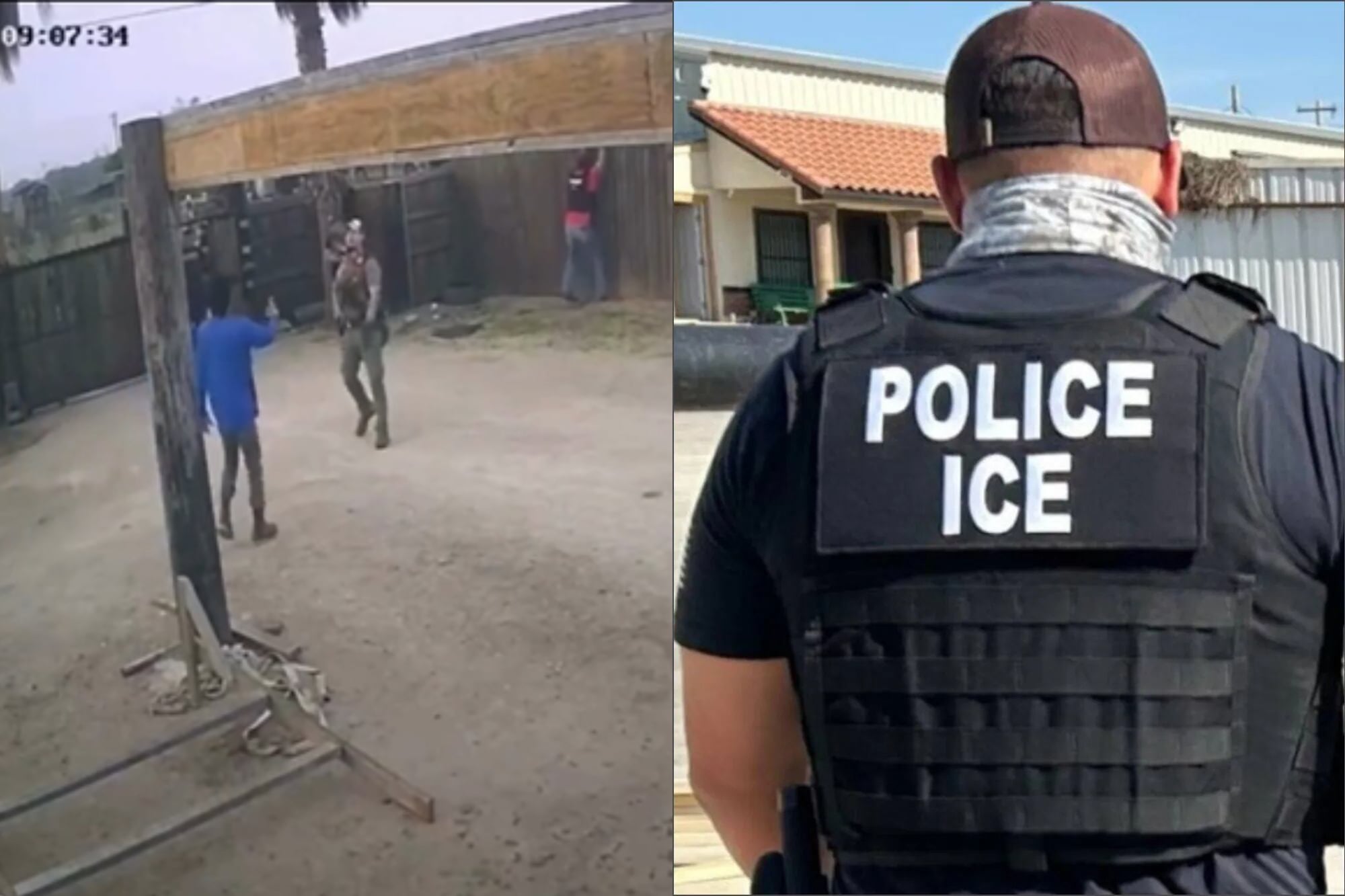 El ICE, sin límites en Texas: saltaron el paredón de una casa para detener a un migrante y expertos explican si es legal