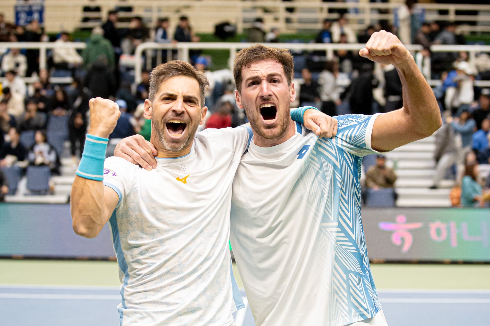 Copa Davis: Andreozzi y Gómez, en dobles, le dieron el segundo punto de la serie a la Argentina