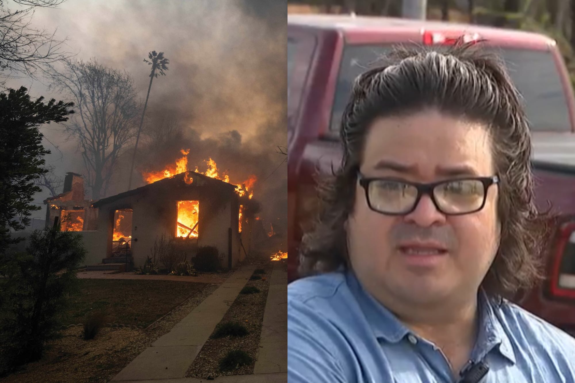 Milagro de Thanksgiving en California: perdió su casa en un incendio y lo sorprendieron con una caravana