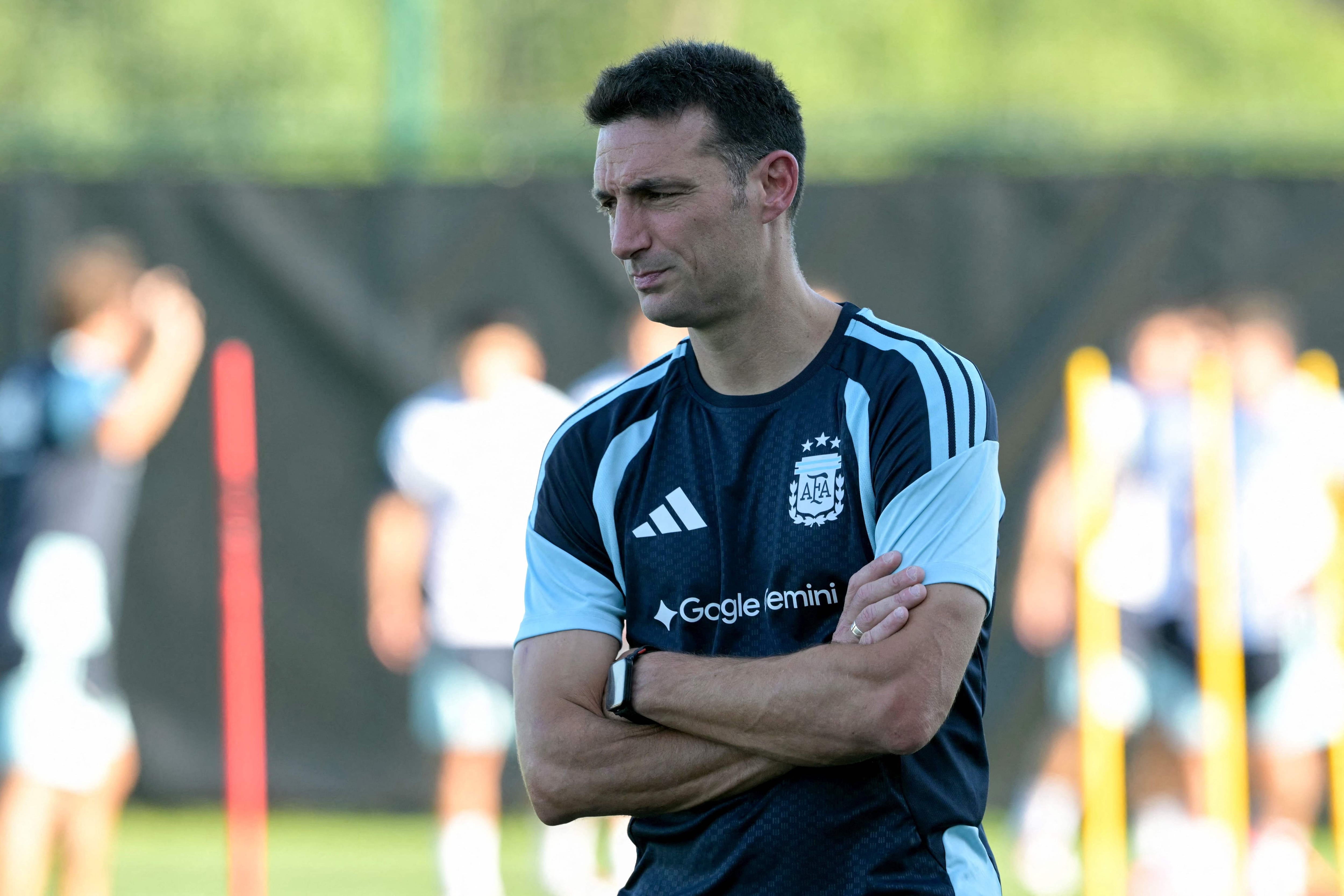 El entrenador de la selección argentina, Lionel Scaloni