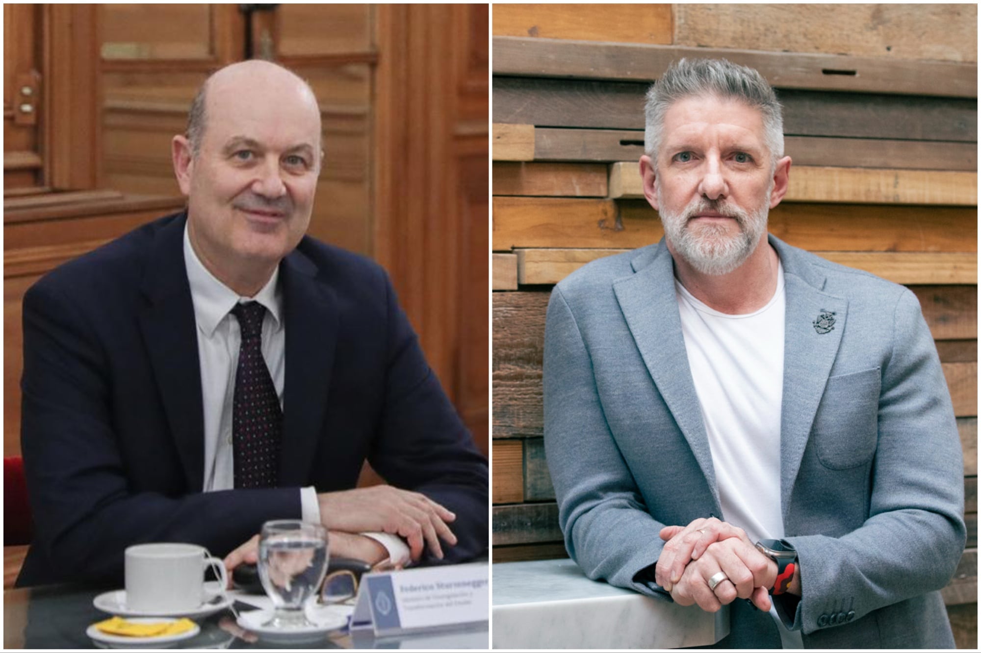 Federico Sturzenegger y Luis Novaresio, enfrentados por la iniciativa oficial de derogar la ley 25.542