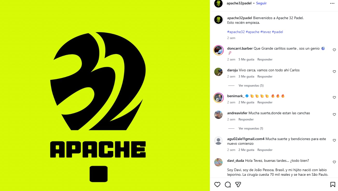 Carlos Tevez creó una academia pero no es de fútbol: el volantazo del Apache en un deporte que es furor en la Argentina 7 Carlos Tevez creó una academia pero no es de fútbol: el volantazo del Apache en un deporte que es furor en la Argentina imagen-6