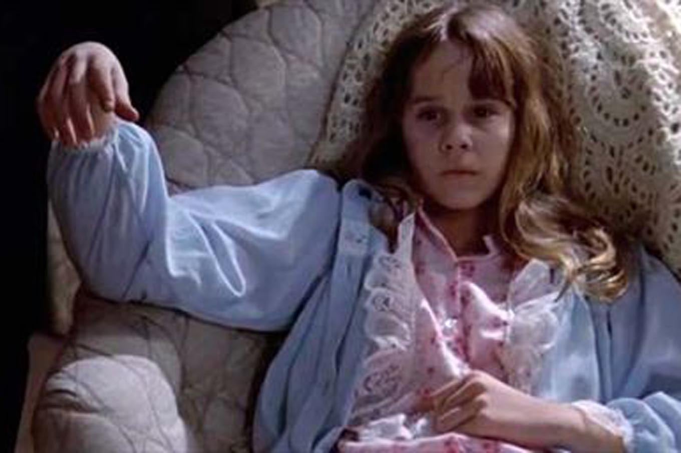 Linda Blair, como Regan MacNeil, en El exorcista
