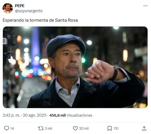 Meme en referencia a la película Granizo