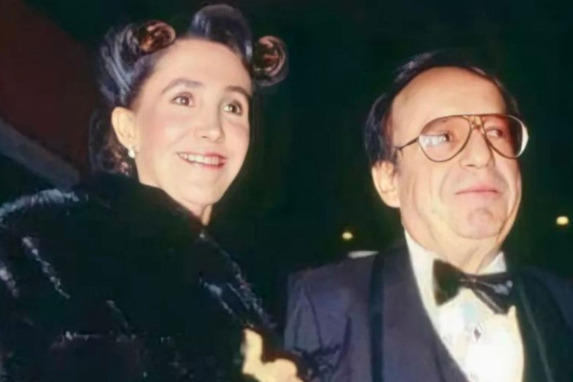 Florinda Meza junto a Roberto Gómez Bolaños (Foto: @FlorindaMezaCH)