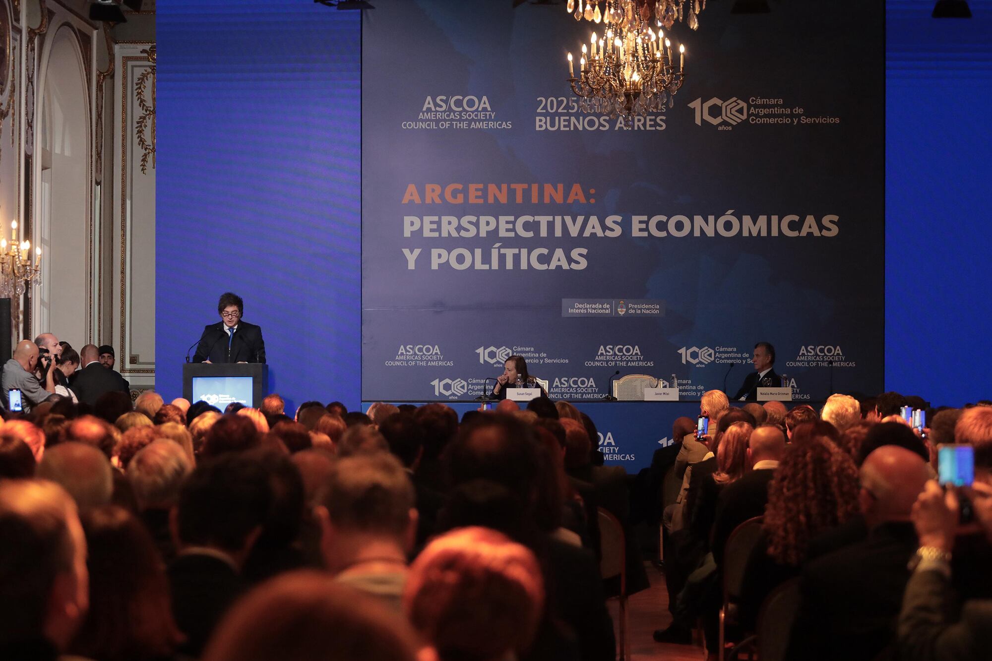 Javier Milei en el Council of the Americas