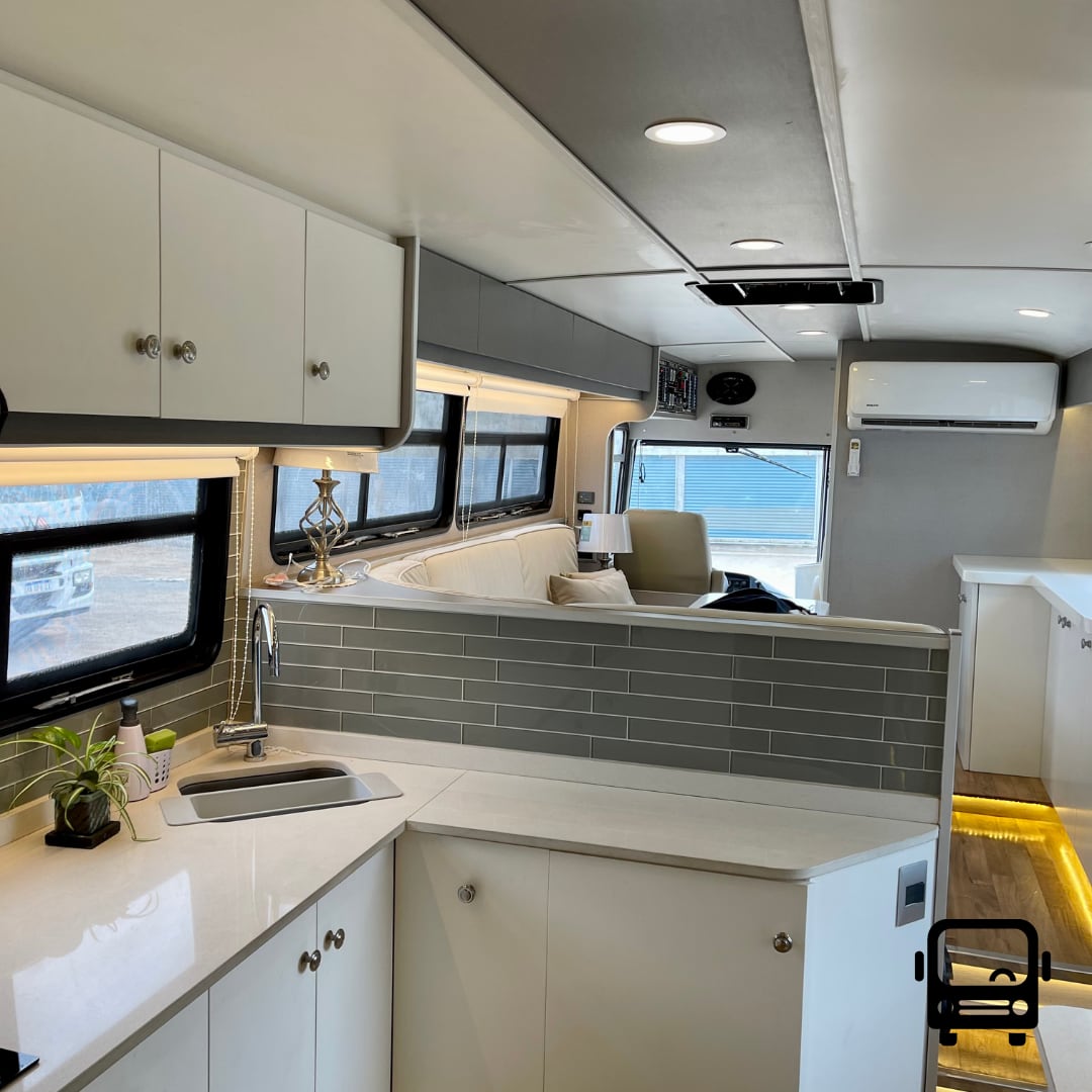 Los detalles del living y cocina