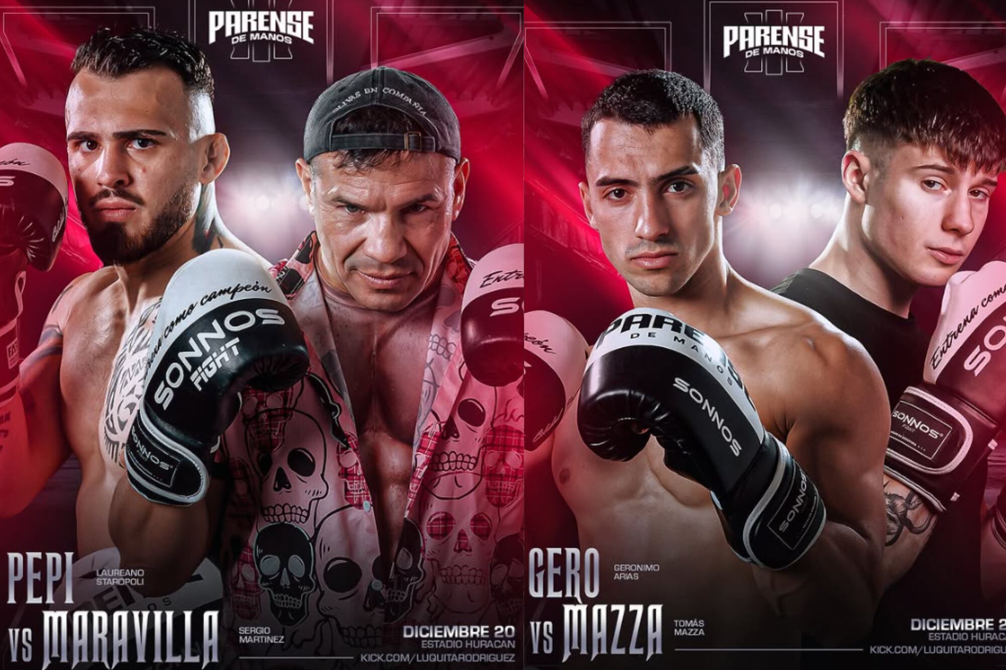 Pepi vs Maravilla y Gero vs Mazza, son las peleas más esperadas