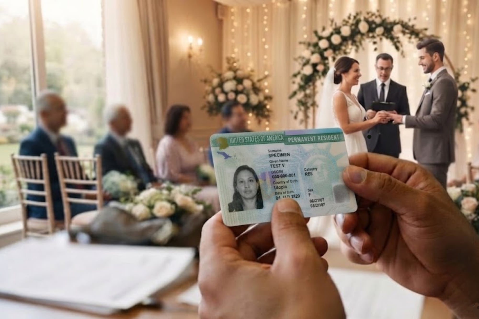 Casarse con un ciudadano estadounidense es una de las vías para obtener la green card