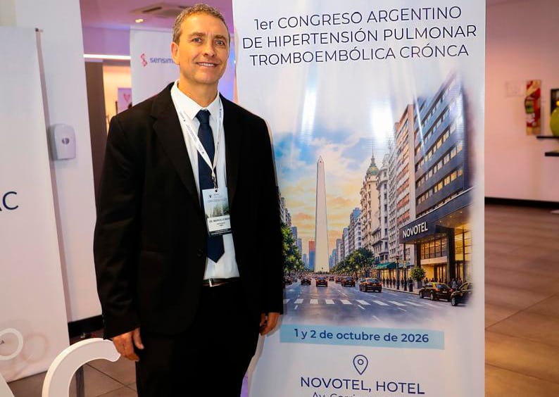 Marcelo Nahin, presidente y fundador de la Asociación Multidisciplinaria Argentina de Hipertensión Pulmonar Tromboembólica Crónica (AMAC)