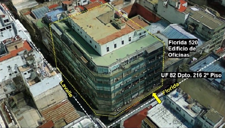 Remataron en US$35.000 una oficina del edificio de la city donde se movía el dinero del crimen