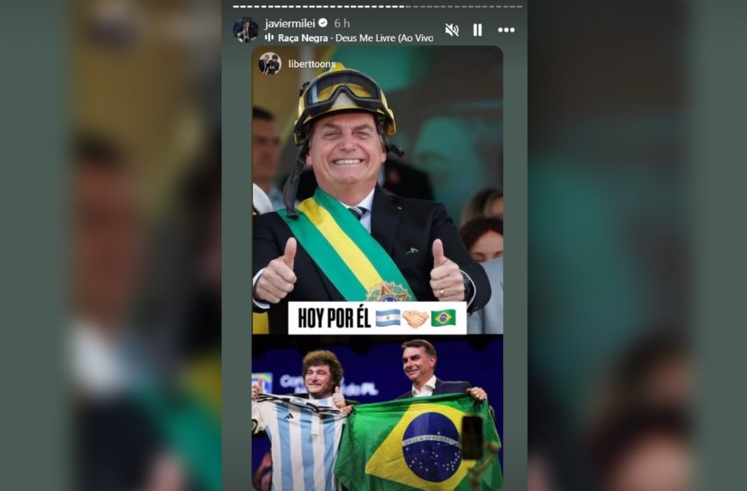 Tanto durante como tras del cierre de los comicios, el jefe de Estado se valió de las redes sociales para manifestar su apoyo a la candidatura del Flavio Bolsonaro