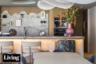 Rob Ortiz creó espacios inspiradores en un entorno de diseños exclusivos, formas orgánicas y piedras en estado puro