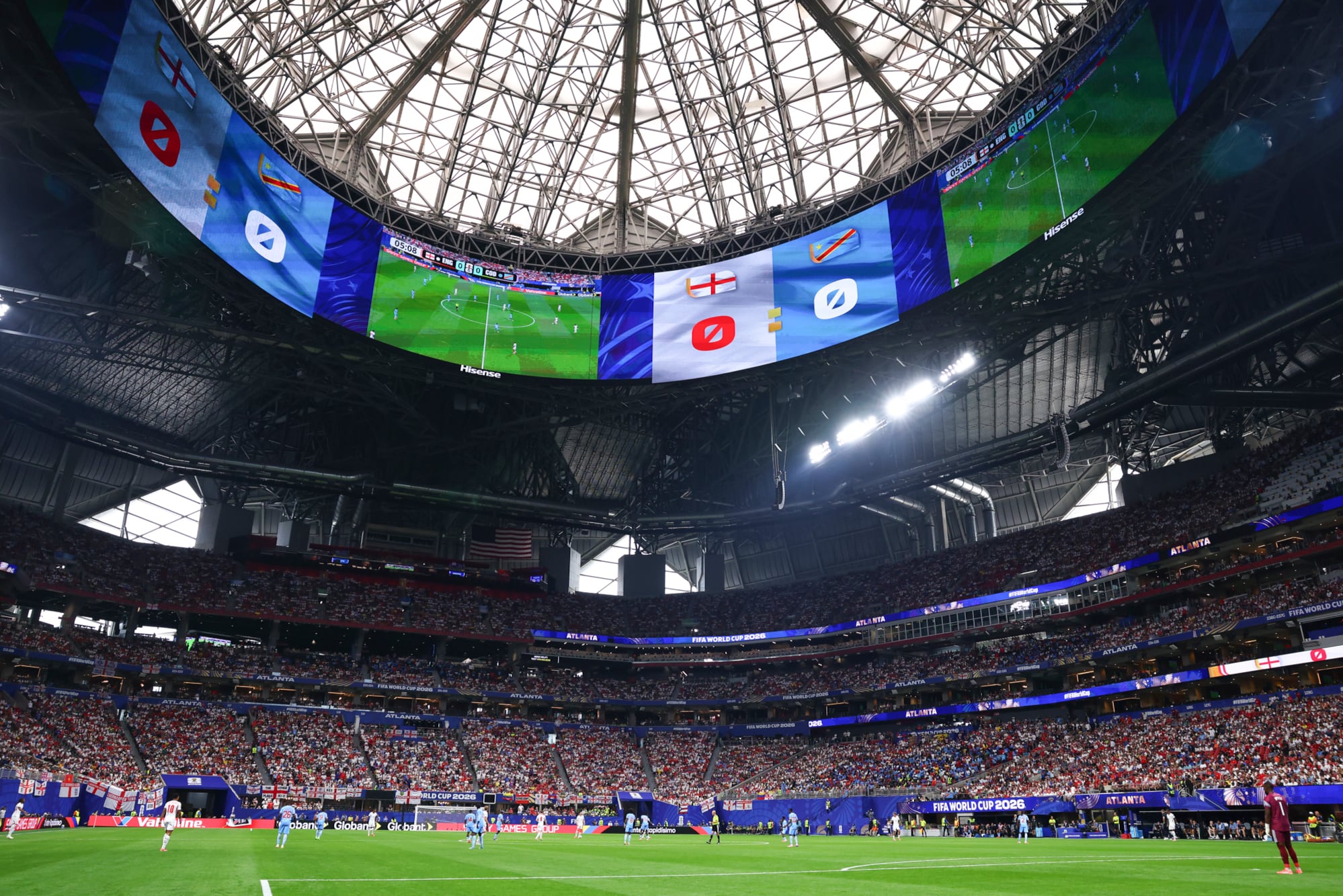 El estadio de Atlanta tiene la pantalla circula más grande del mundo