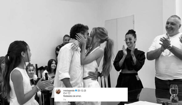 La bailarina compartió fotos de la íntima ceremonia (Foto: Instagram @rrociopardo)