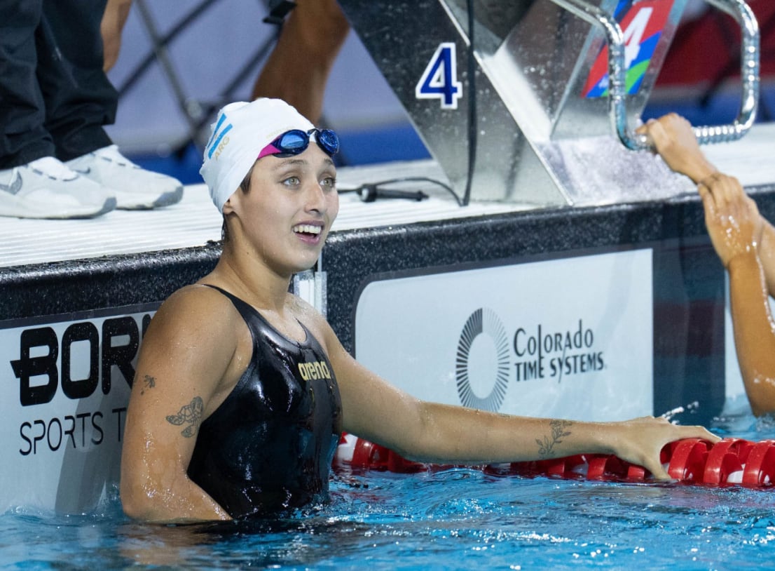Agostina Hein se vio sorprendida al haber batido el récord de 800 metros de la brasileña María Fernanda Costa