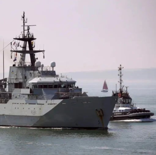 Buque HMS Tyne del Reino Unido.Foto: Royal Navy.